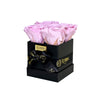 Mini Box Preserved Roses Miami Florida.. Preserved Roses Robbin Legacy Light Pink Black 