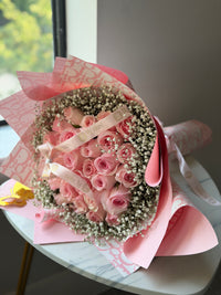 Roses and Baby’s breath