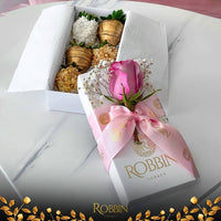 6 Gold Chocolate Covered Strawberries Box Miami Florida. Chocolate Covered Strawberries robbin legacy 