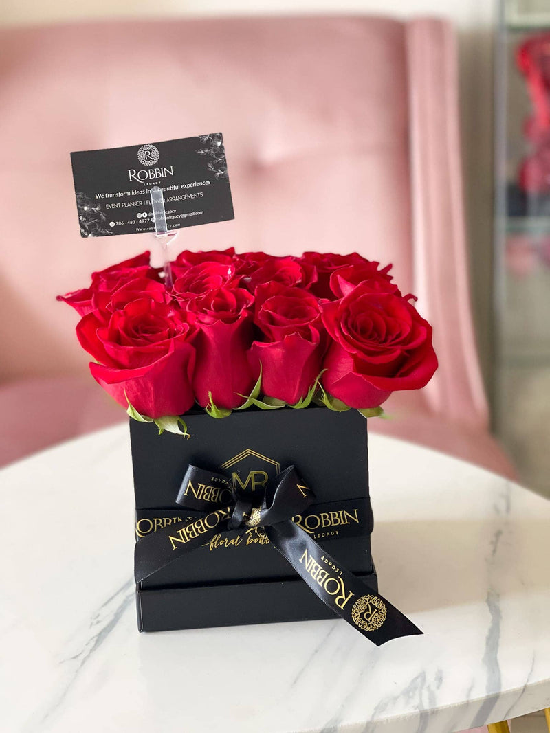 I Love U Box Fresh Roses Flowers Miami Florida. - Robbin Legacy