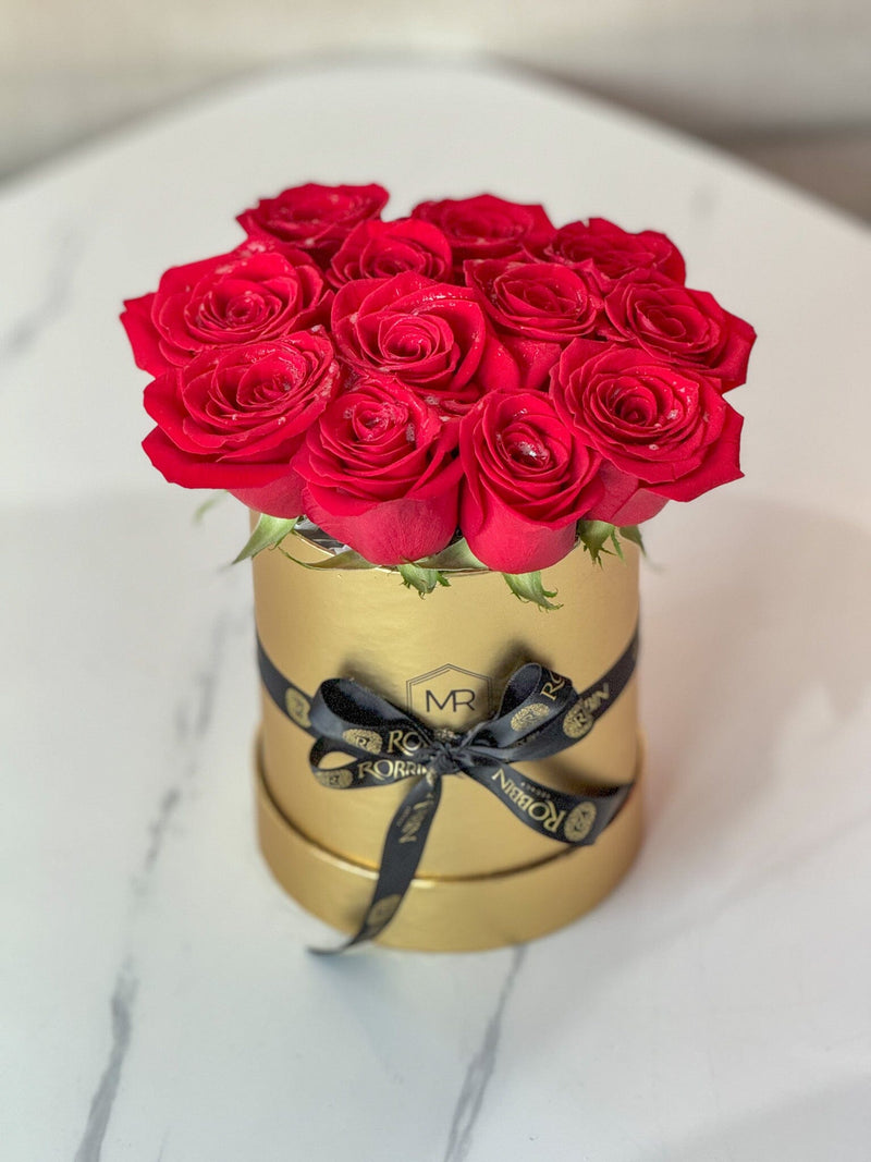 Cylinder Box Fresh Flowers Miami Florida. Preserved Roses Robbin Legacy 