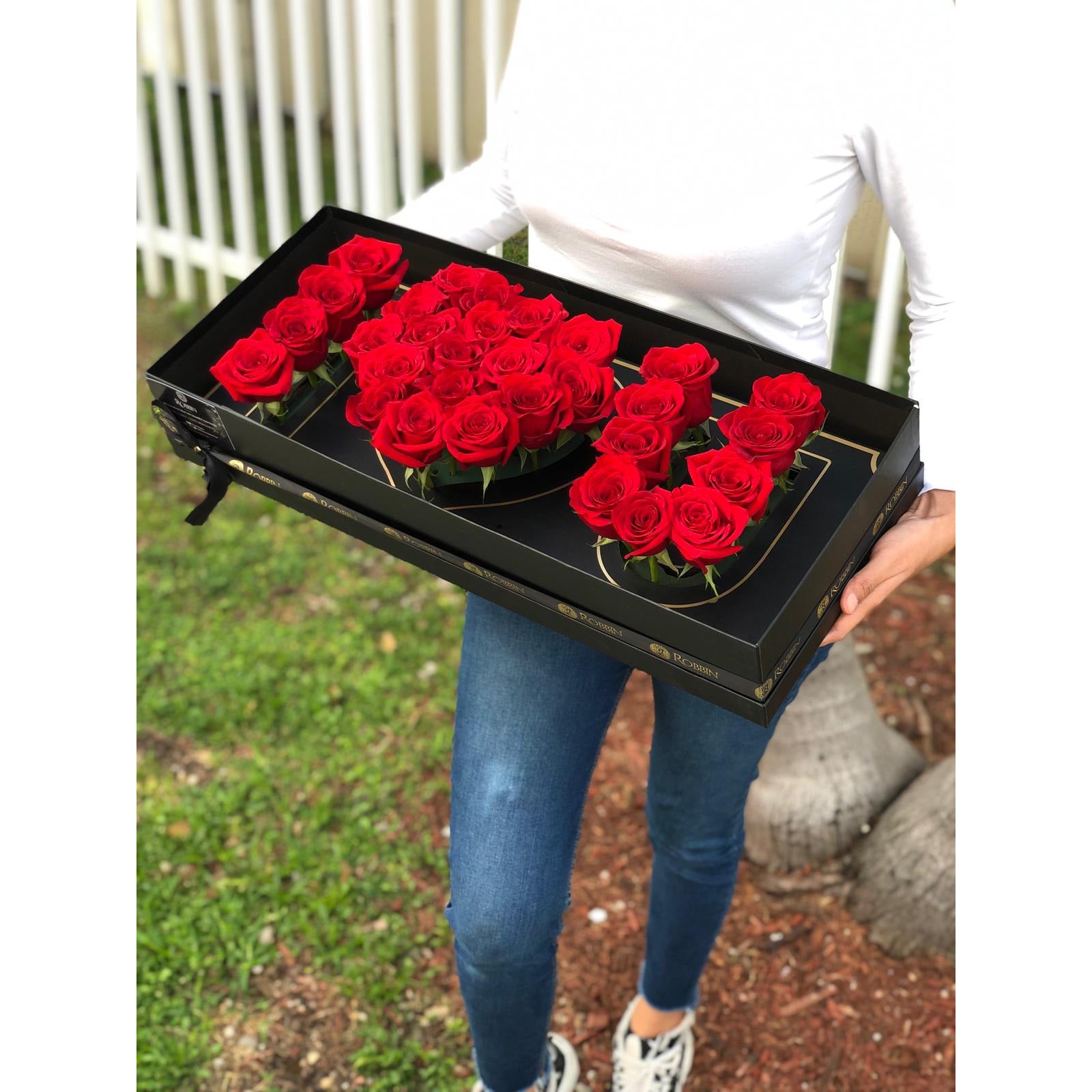 Mysterious Love Box of Fresh Roses in Miami, FL - FLOWERTOPIA