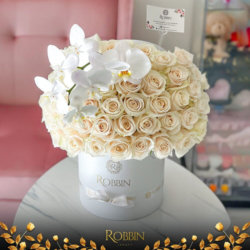 White Rose - Hatbox –